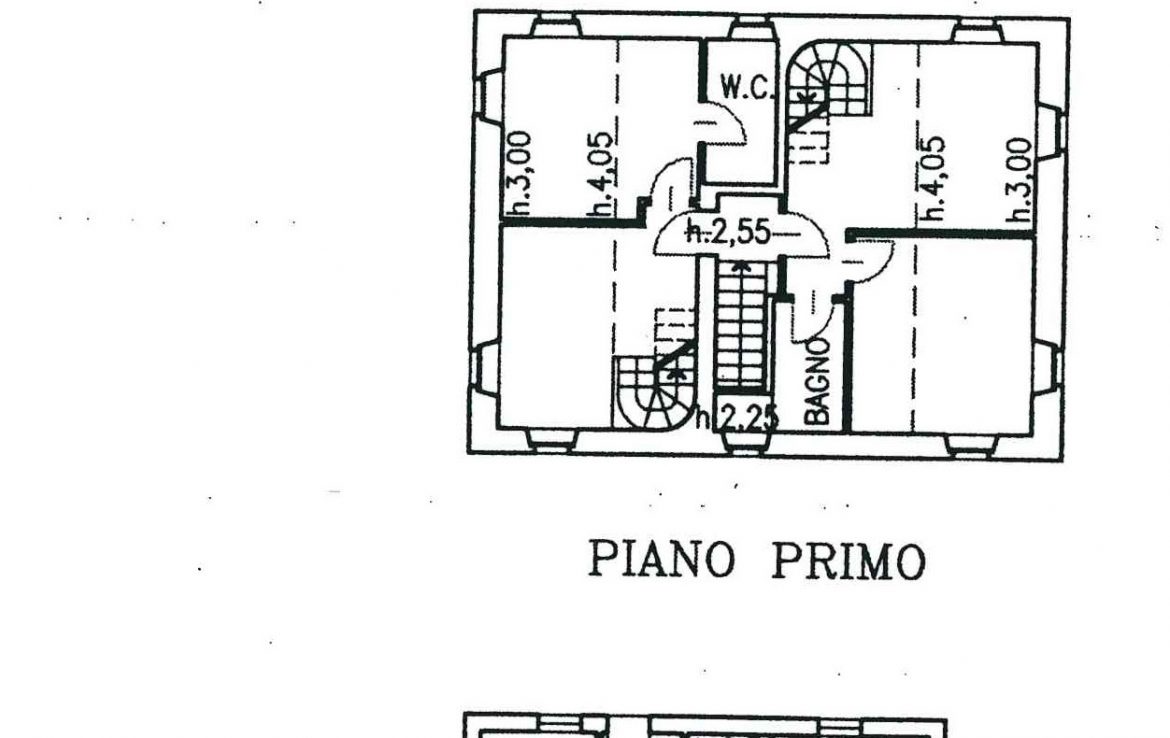 pianta catastale casa rossa tagliata